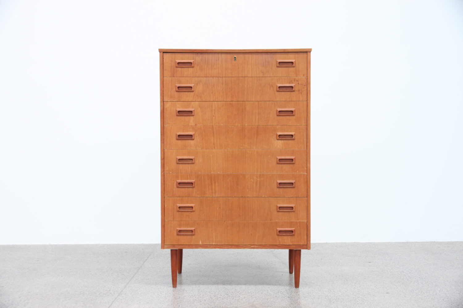 Large Teak Tallboy