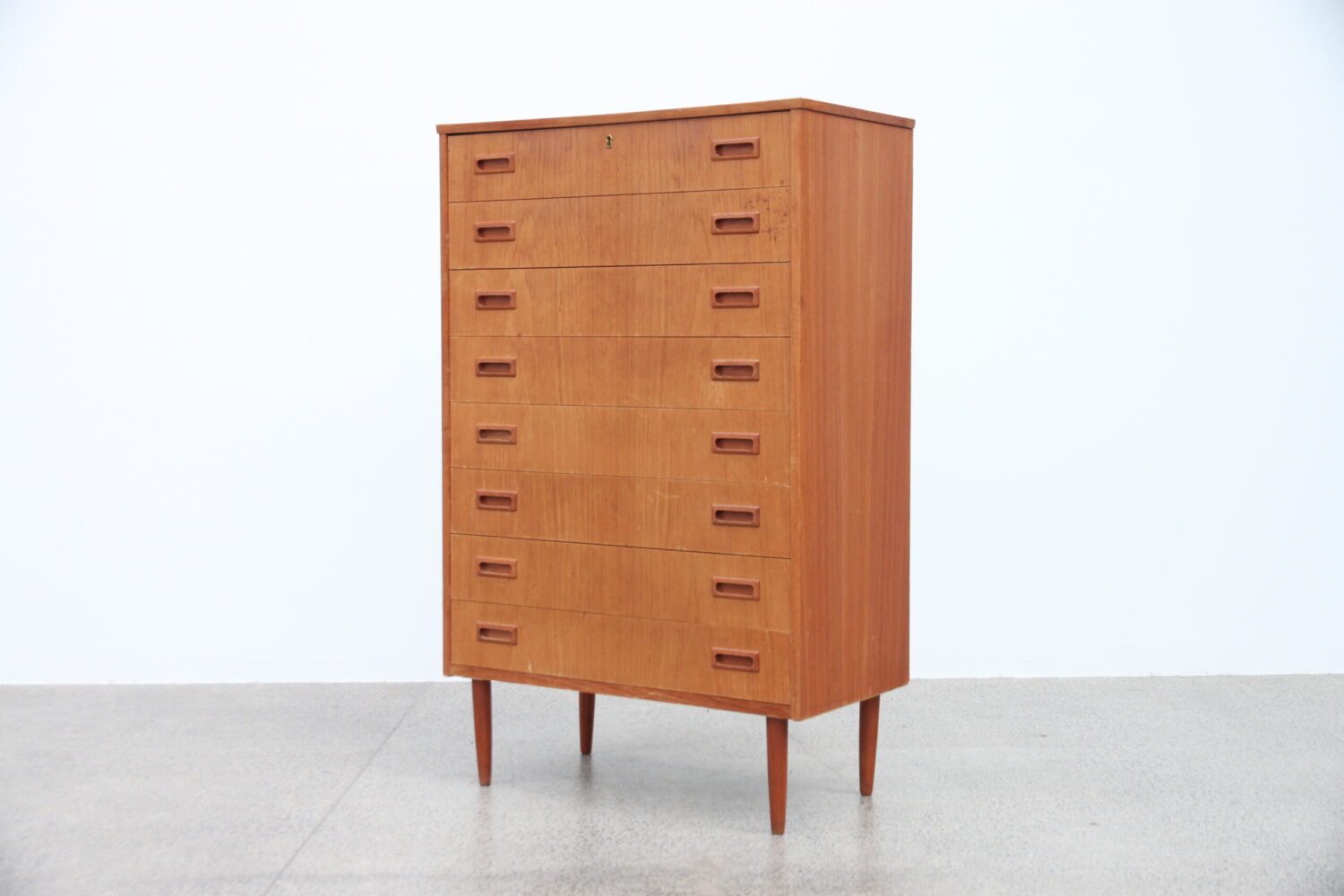 Large Teak Tallboy