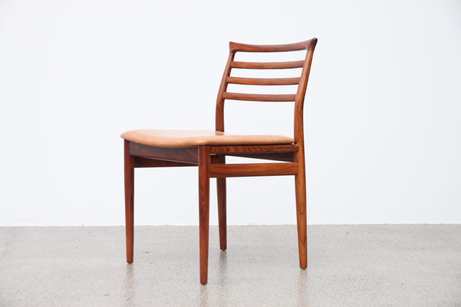 Dining Chairs by Erling Torvits With Leather