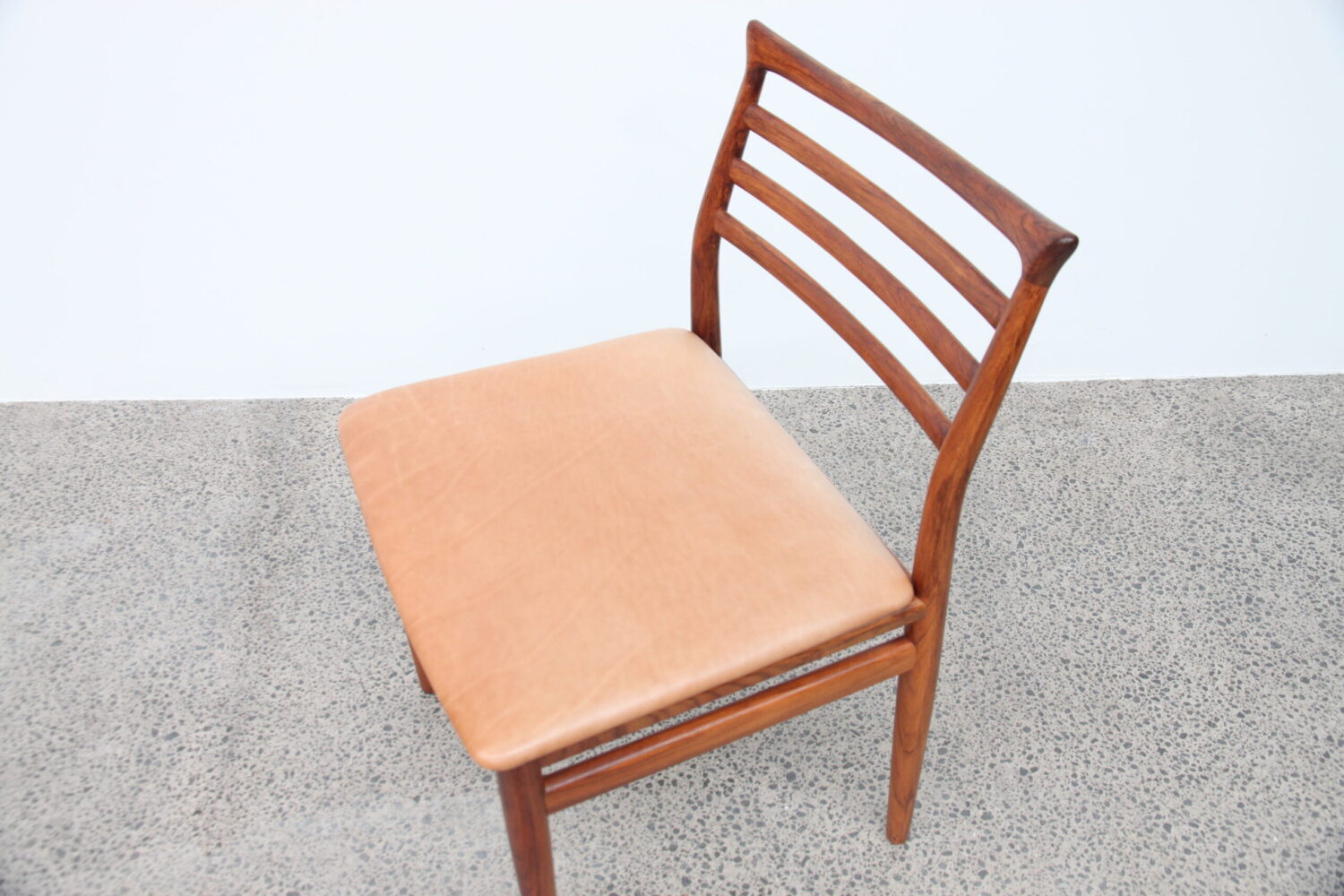 Dining Chairs by Erling Torvits With Leather