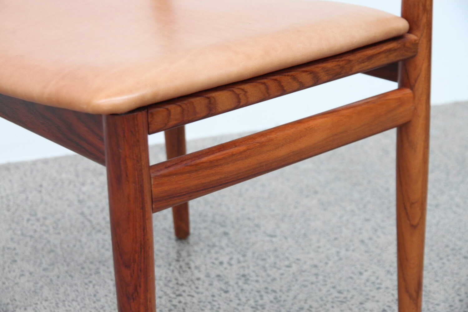 Dining Chairs by Erling Torvits With Leather