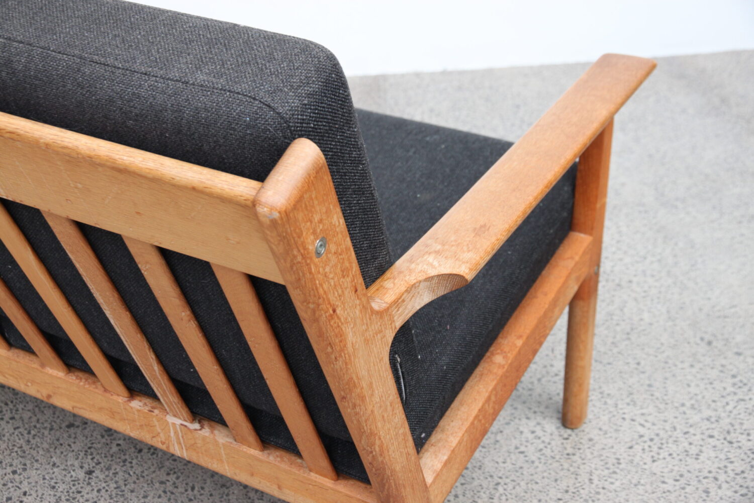 Oak & Wool Sofa by Hans Wegner