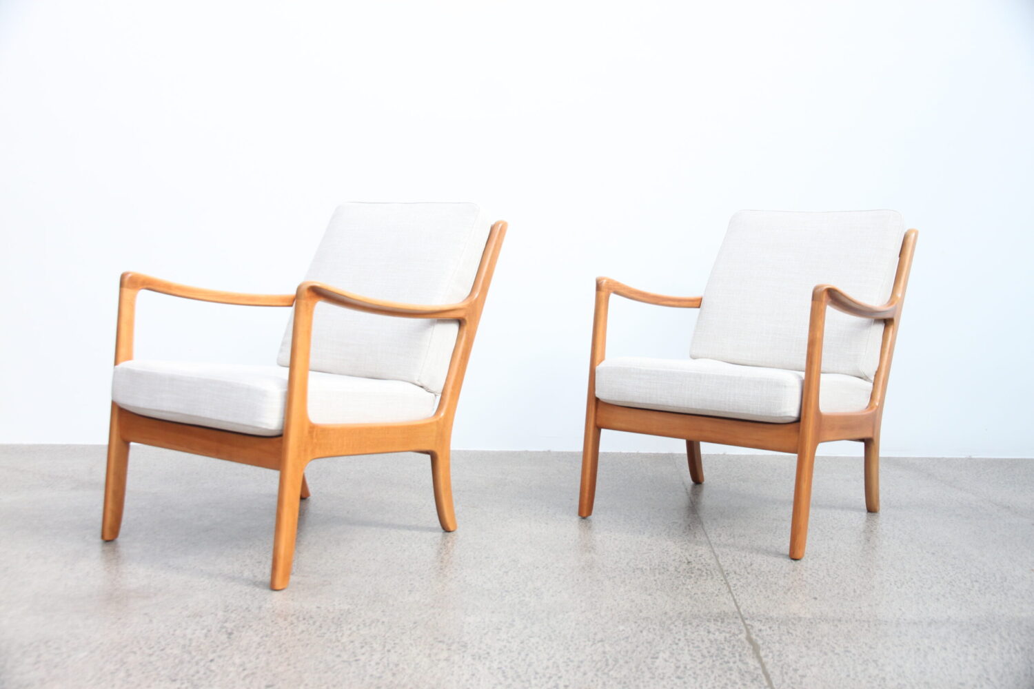 Danish Armchairs by Ole Wanscher