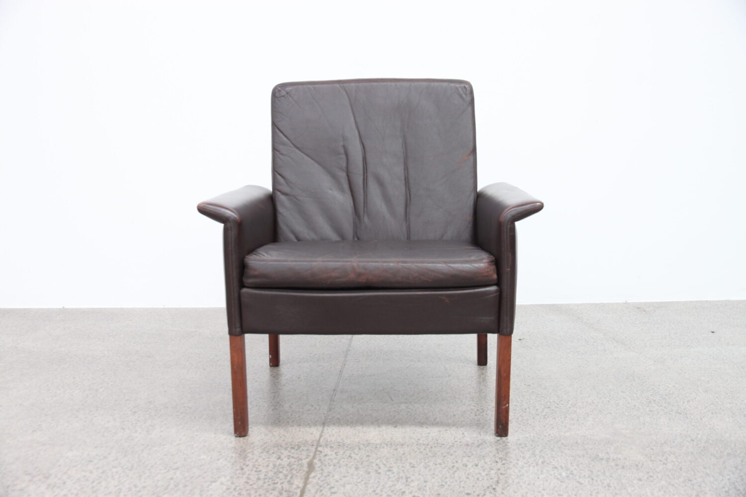 Leather Armchair by Hans Olsen