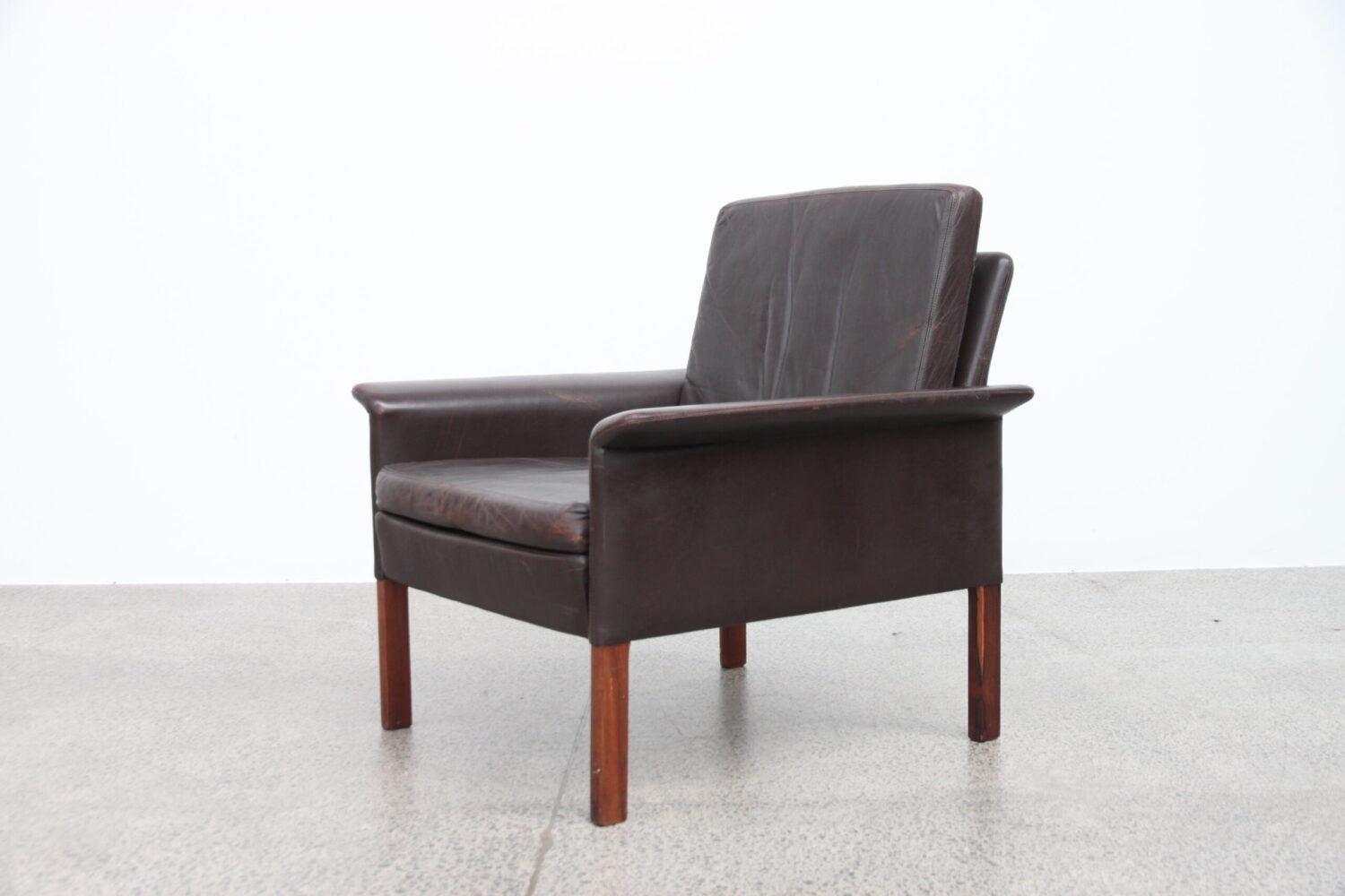 Leather Armchair by Hans Olsen