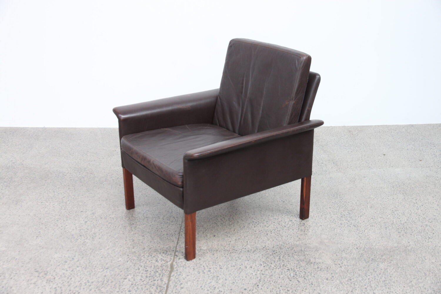 Leather Armchair by Hans Olsen