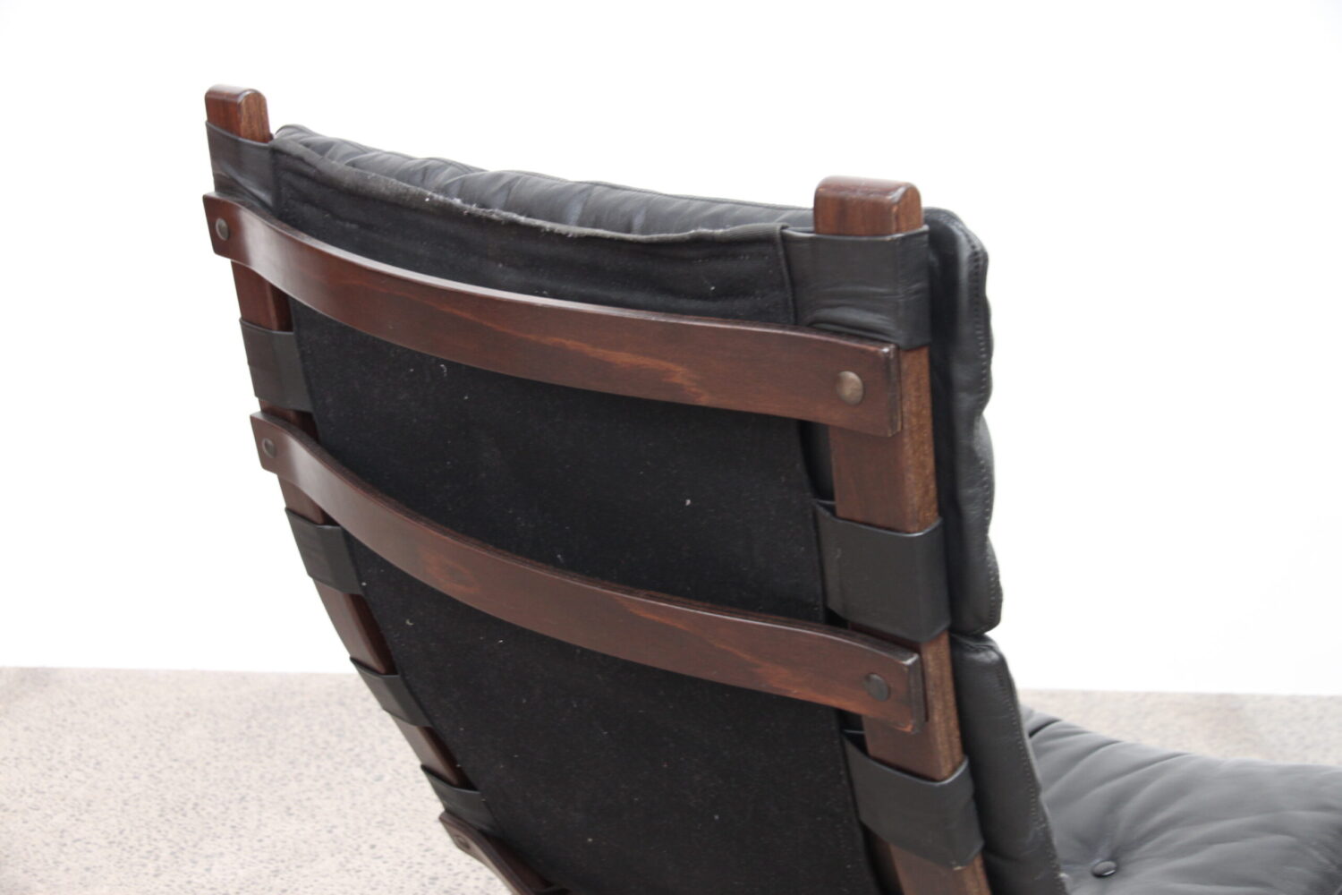Pair of Black Leather Chairs by Farstrup
