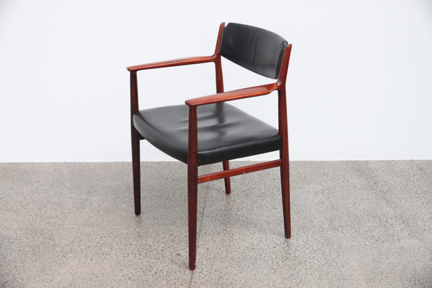 Carver Chairs by Arne Vodder x8 with Leather