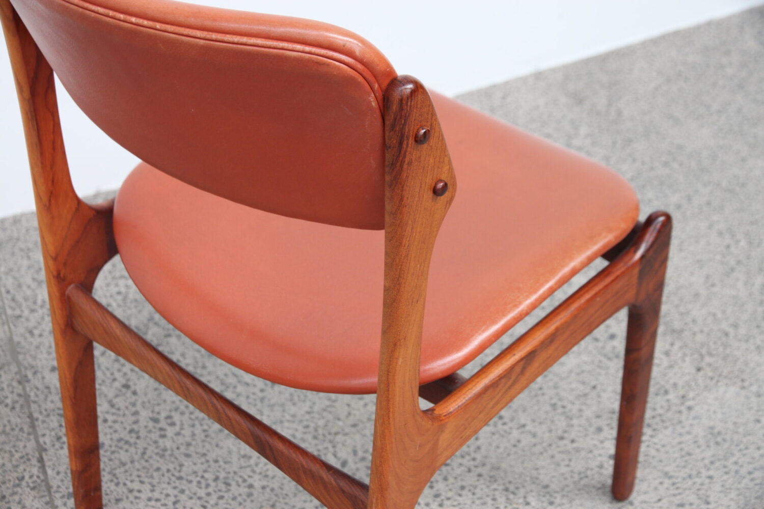 Dining Chairs by Eric Buch with Leather X6